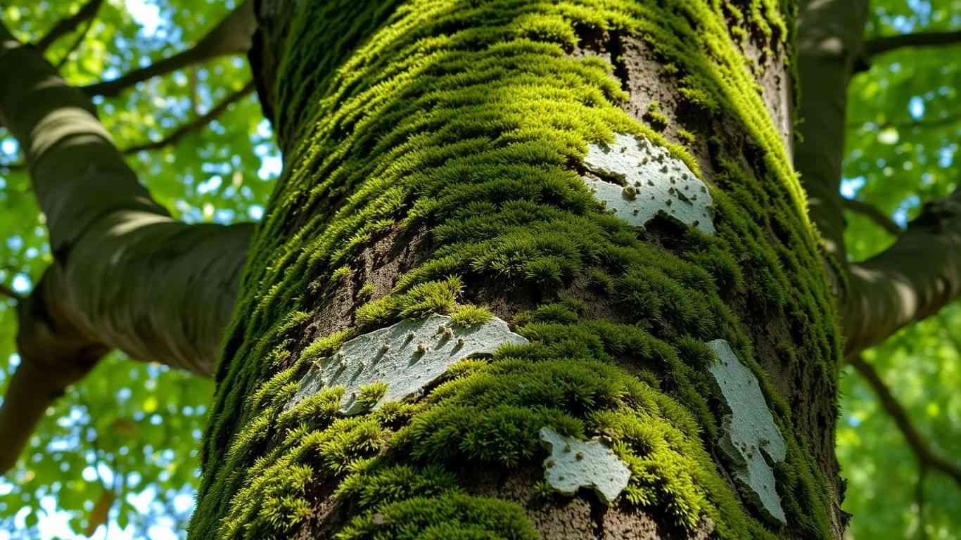is moss or lichen actually harmful to trees