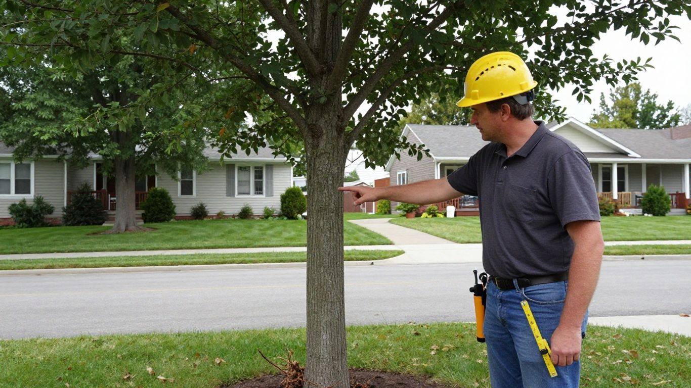 Ottawa homeowner discussing tree assessment